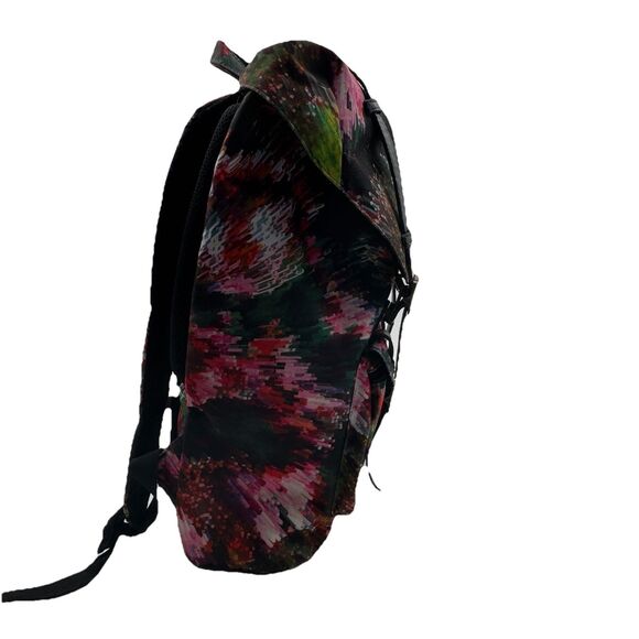 Herschel Supply Co Retreat Pixel Floral Black And Pink Large Backpack W/sleeve - Picture 6 of 12